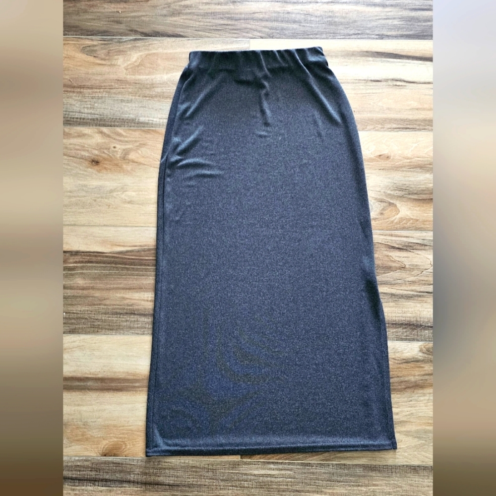 S.C. & Co full length grey skirt